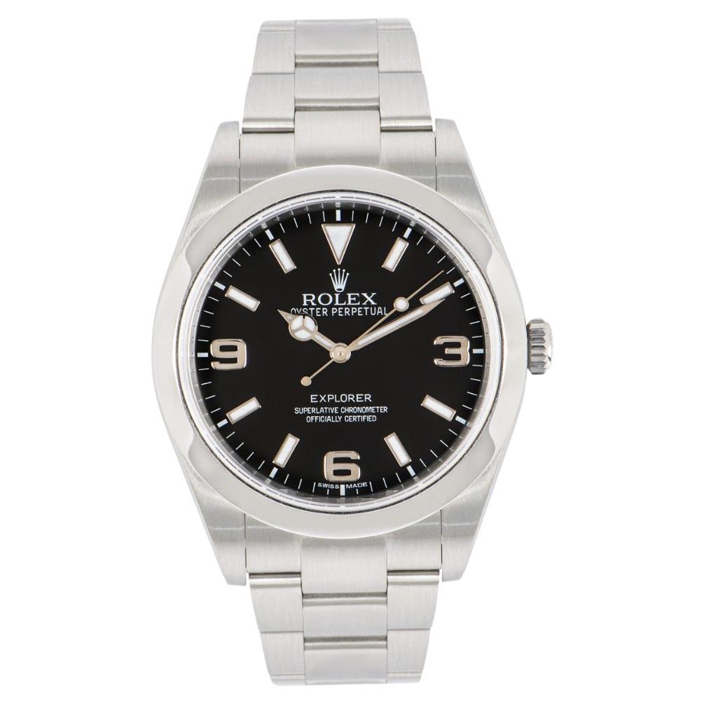 Rolex Explorer Black Dial Oyster Bracelet 214270