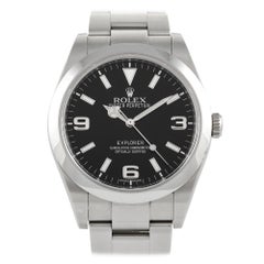 Rolex Explorer Black Dial Stainless Steel Watch 214270