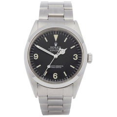 Retro Rolex Explorer I 1016 Men's Stainless Steel Watch