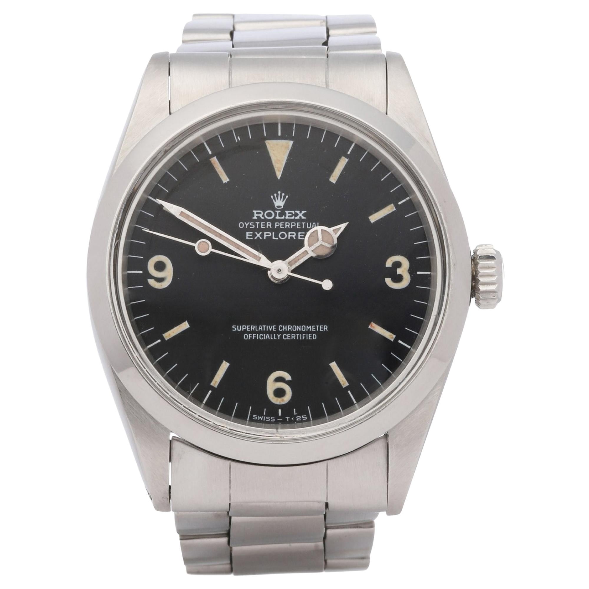 Rolex Explorer I 1016 Men
s Stainless Steel Watch