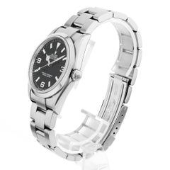 Rolex Explorer I 114270 V Series Men's Black Dial Used Watch - Authentic