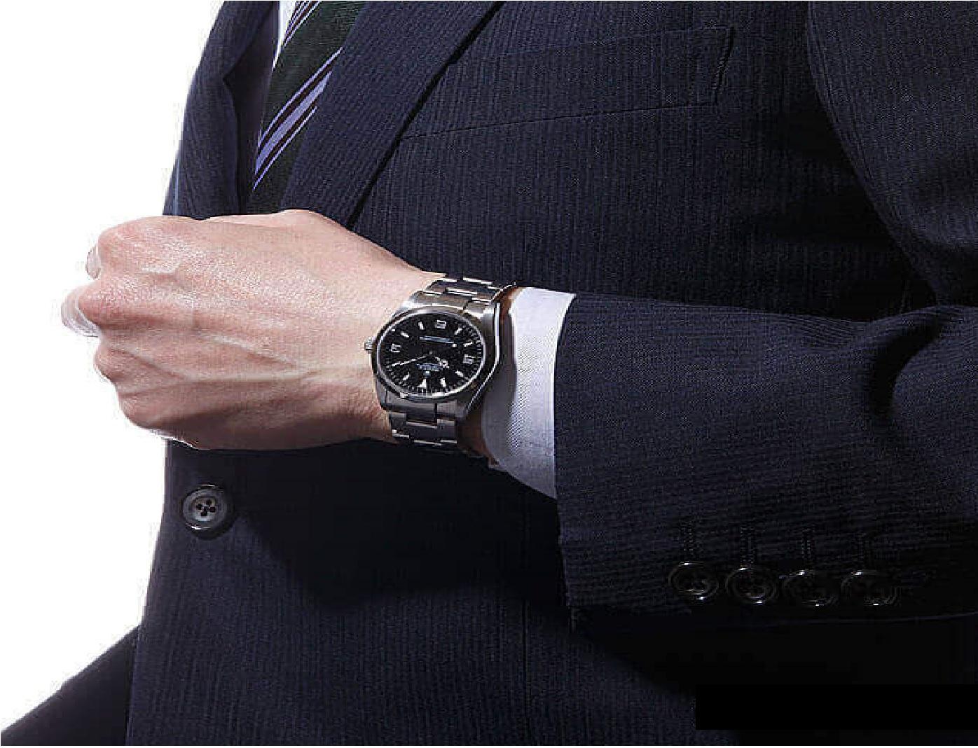 Rolex Explorer I 114270 V Series Men's Black Dial Used Watch - Authentic 1