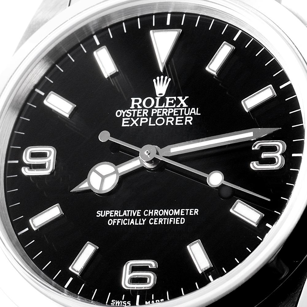 Rolex Explorer I 14270 - Black Dial A-Series, Pre-Owned Men's Watch, Authentic 2