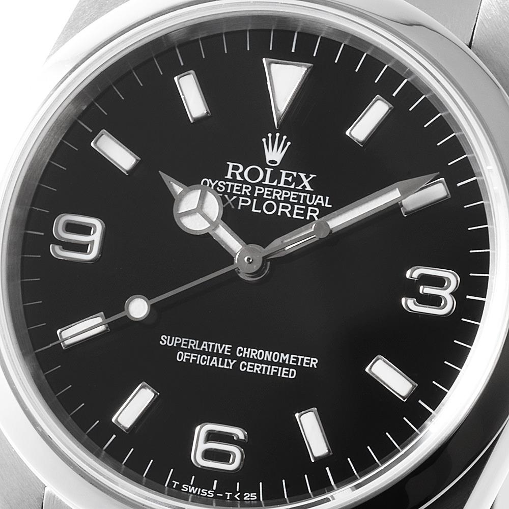 Rolex Explorer I 14270 Black Dial T Series Elegant Used Men's Timepiece 2