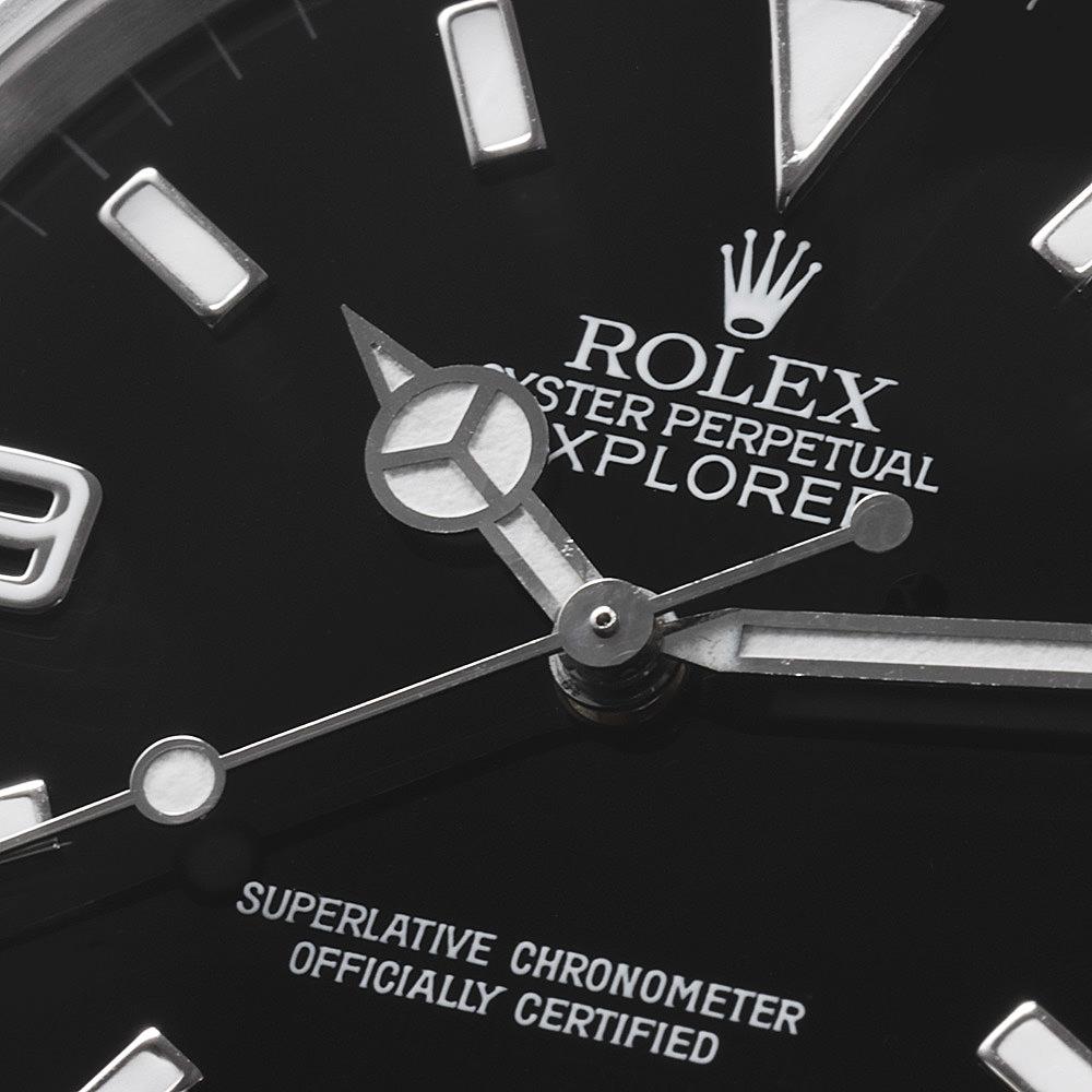 Rolex Explorer I 14270 Black Dial T Series Elegant Used Men's Timepiece 5