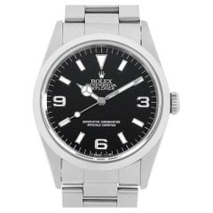 Rolex Explorer I 14270 Cadran noir Série T Elegant Montre d'occasion pour homme