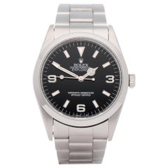 Rolex Explorer I 14270 Men's Stainless Steel T Serial' Punched Papers Watch