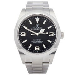Used Rolex Explorer I 214270 Men's Stainless Steel Watch
