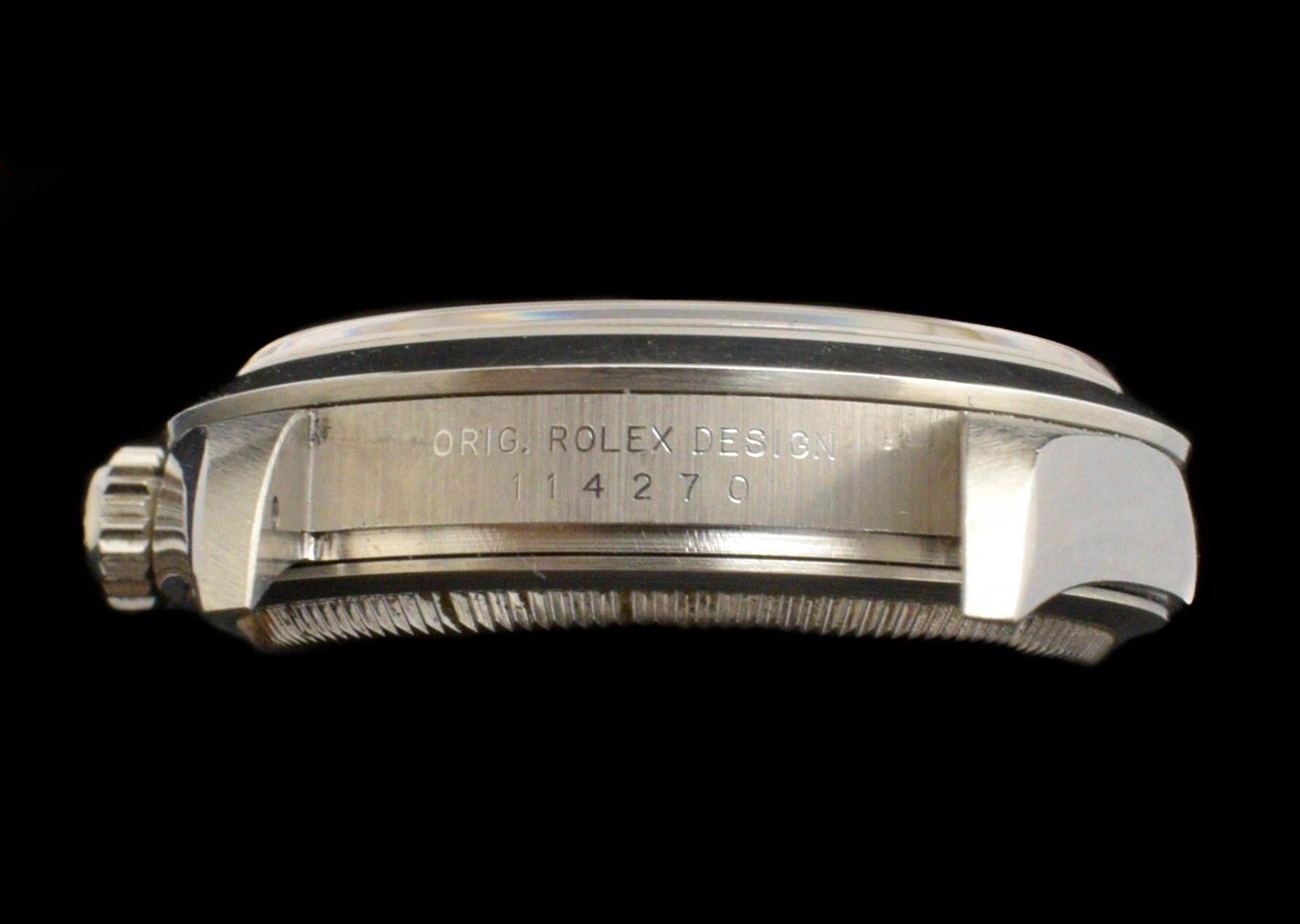 Rolex Explorer I 36mm 114270 Stahluhr mit Papier 2001 im Angebot 2