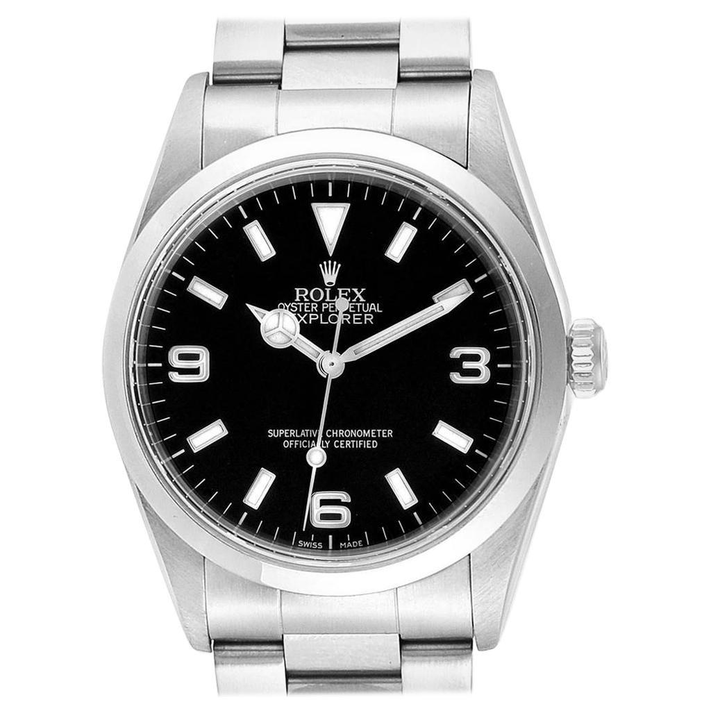 Rolex Explorer I Black Dial Automatic Steel Men's Watch 14270