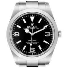 Used Rolex Explorer I 39 Black Dial Automatic Men's Watch 214270
