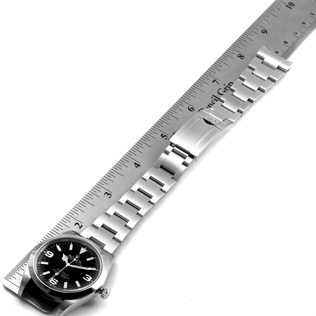 Rolex Explorer I Black Dial Steel Men's Watch 214270 Box Card 7