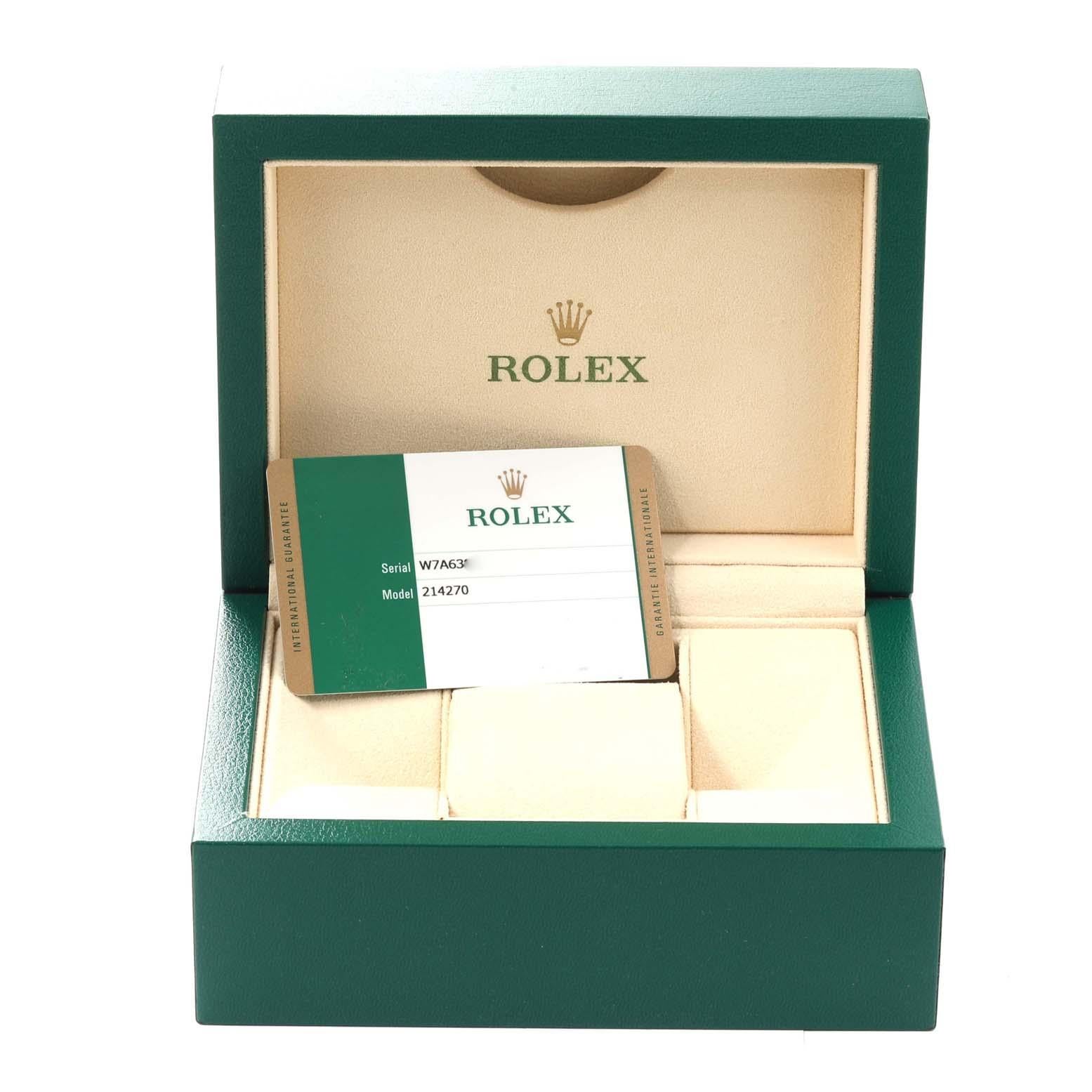 Rolex Explorer I 39mm Black Dial Steel Mens Watch 214270 Box Card For Sale 6