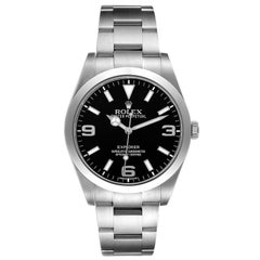 Rolex Explorer I 39mm Cadran Noir Acier Montre Homme 214270 Boîte Carte
