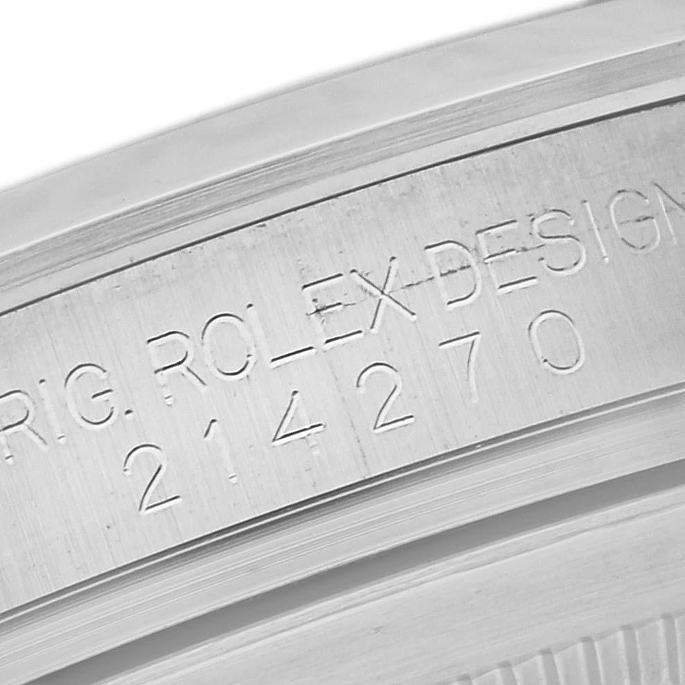 Rolex Explorer I 39mm Black Dial Steel Mens Watch 214270 Box Card In Excellent Condition In Atlanta, GA