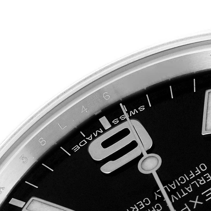 Rolex Explorer I 39mm Schwarzes Zifferblatt Stahl-Herrenuhr 214270 Boxkarte im Angebot 3