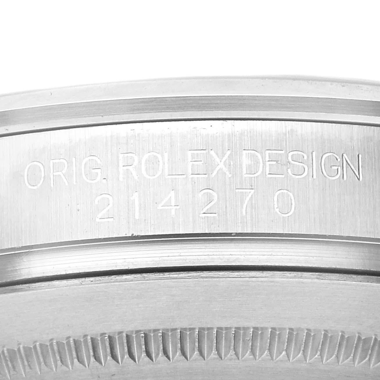Rolex Explorer I 39mm Black Dial Steel Mens Watch 214270 Box Card For Sale 3