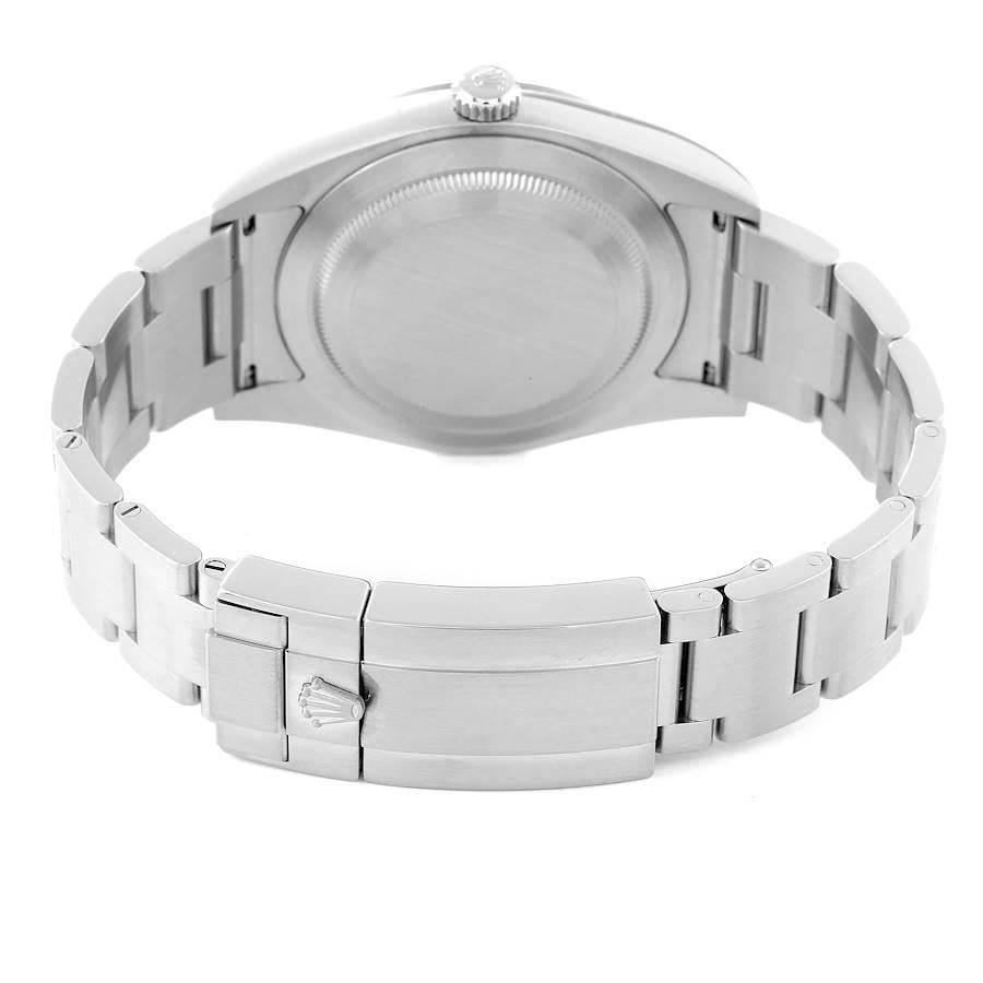 Rolex Explorer I 39mm Schwarzes Zifferblatt Stahl-Herrenuhr 214270 Boxkarte im Angebot 6