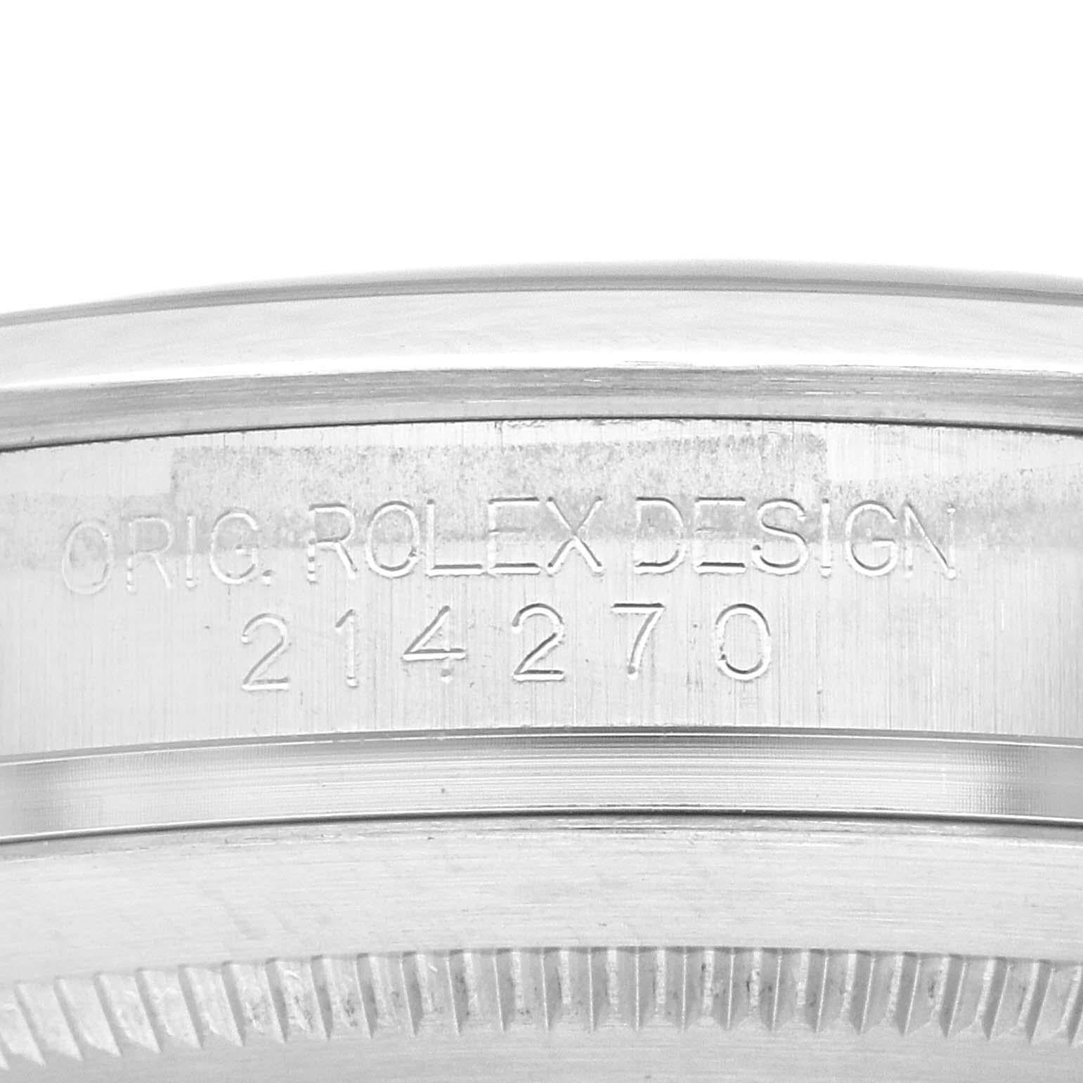 Rolex Explorer I 39mm Black Dial Steel Mens Watch 214270 In Excellent Condition For Sale In Atlanta, GA