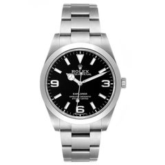 Rolex Explorer I Luminescent Arabic Numerals Herrenuhr 214270 Box Card