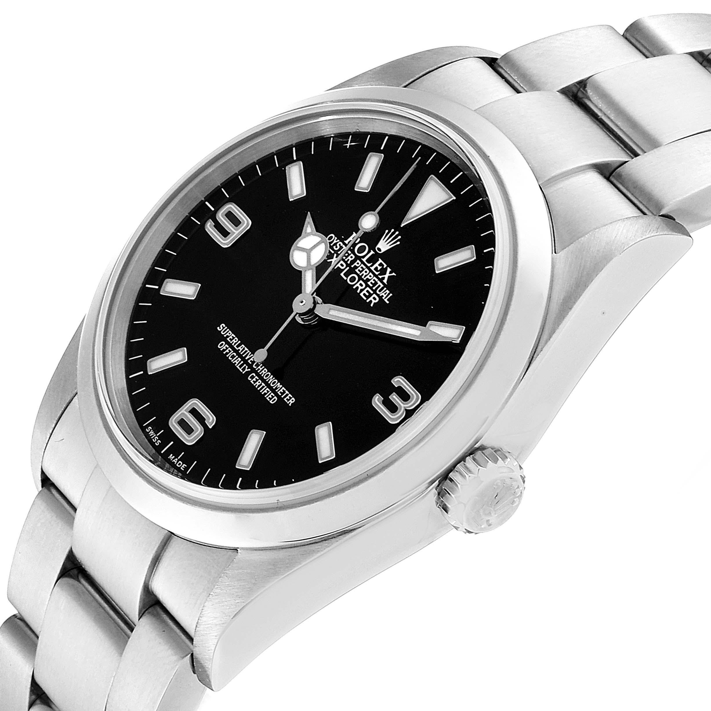Rolex Explorer I Black Dial Stainless Steel Men's Watch 114270 Box 2