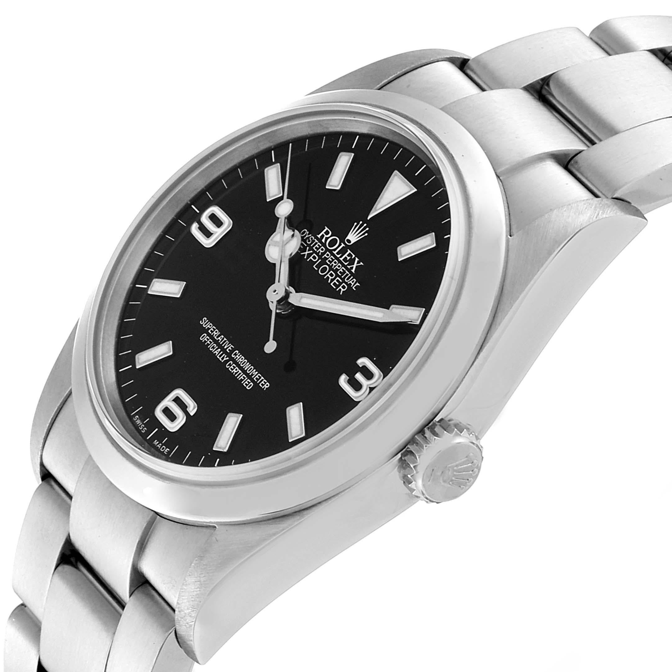 Rolex Explorer I Black Dial Stainless Steel Men's Watch 114270 Box 2