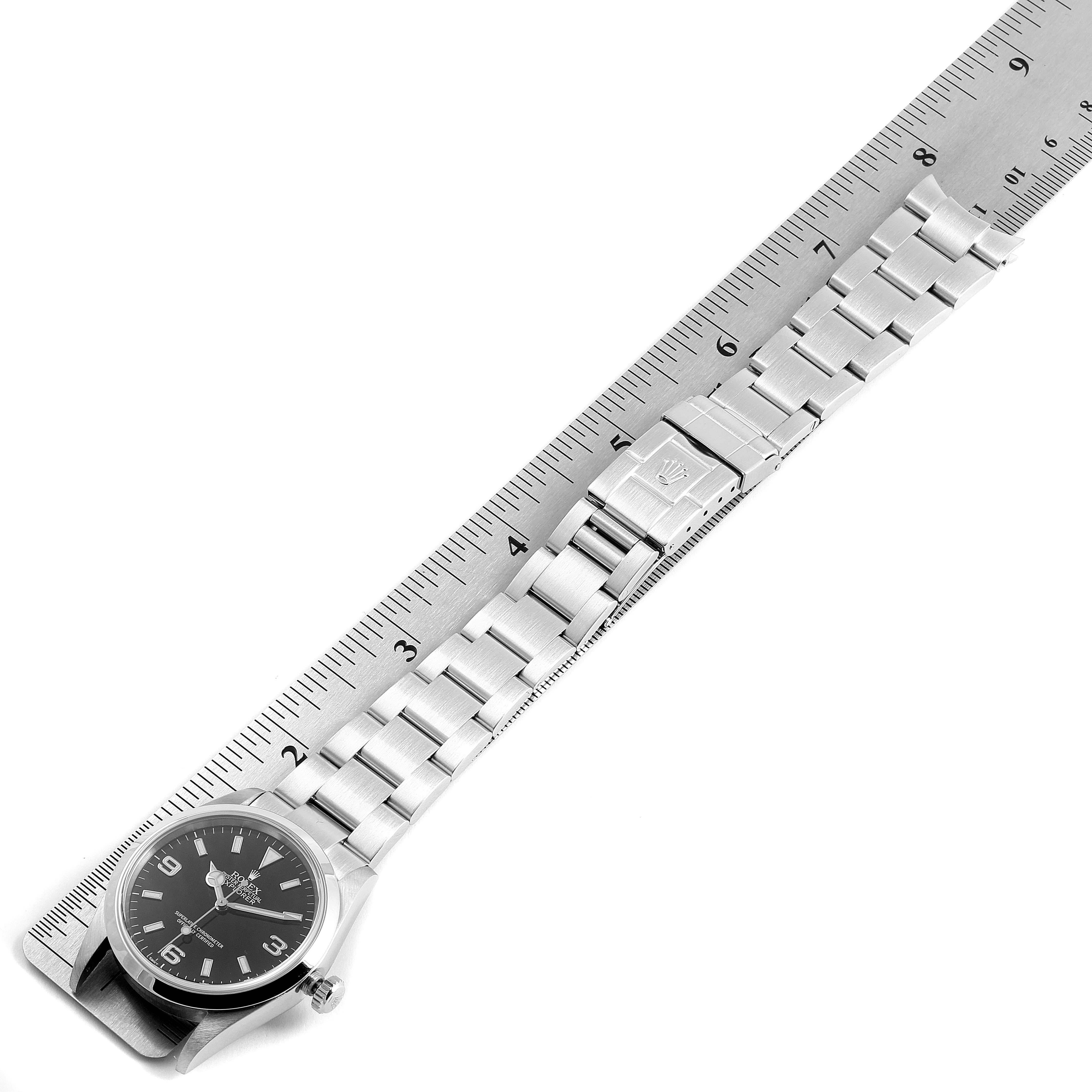 Rolex Explorer I Black Dial Stainless Steel Men's Watch 114270 7