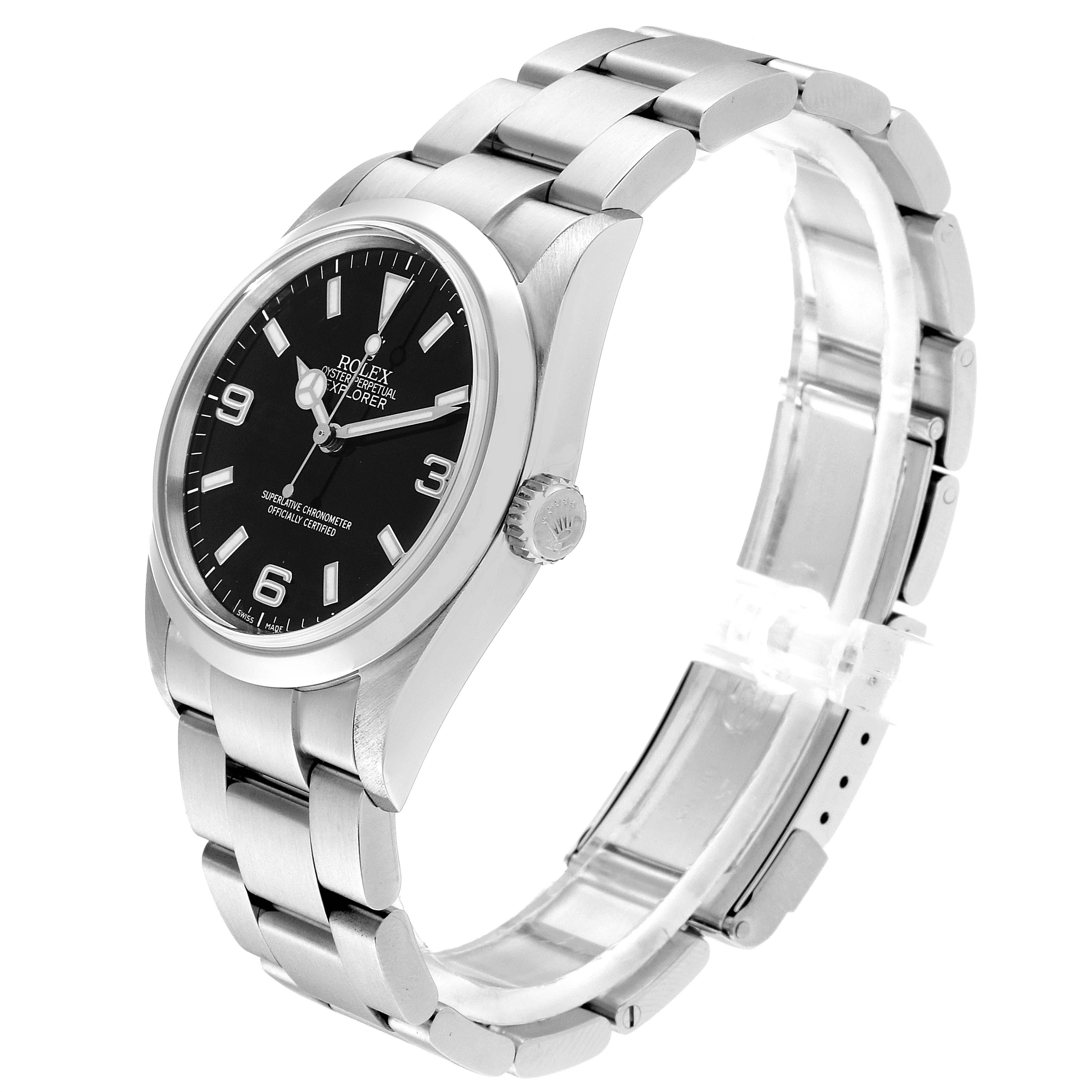Rolex Explorer I Black Dial Stainless Steel Men's Watch 114270 1