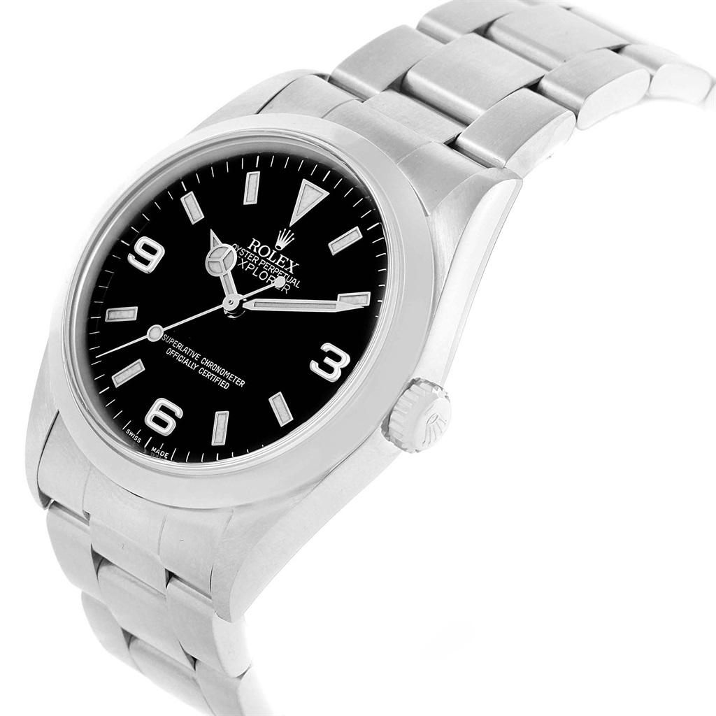 Rolex Explorer I Black Dial Stainless Steel Men's Watch 114270 For Sale 1