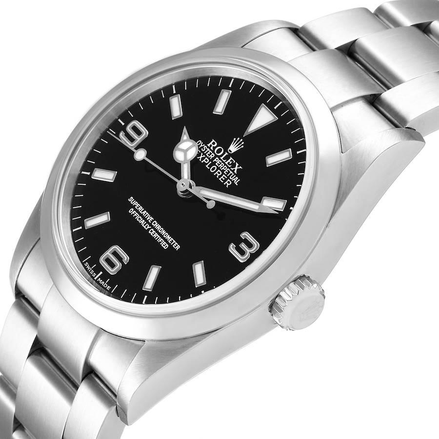 Rolex Explorer I Black Dial Stainless Steel Mens Watch 114270 For Sale 1