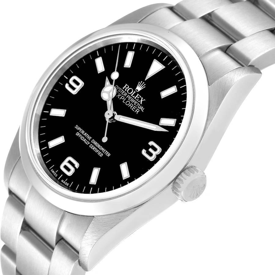 Rolex Explorer I Black Dial Stainless Steel Mens Watch 114270 For Sale at 1stDibs rolex