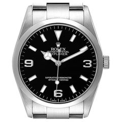 Rolex Explorer I Black Dial Stainless Steel Mens Watch 114270