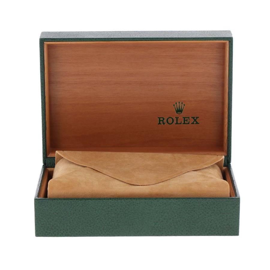 Rolex Explorer I: Edelstahl-Herrenuhr mit schwarzem Zifferblatt 14270 im Angebot 8