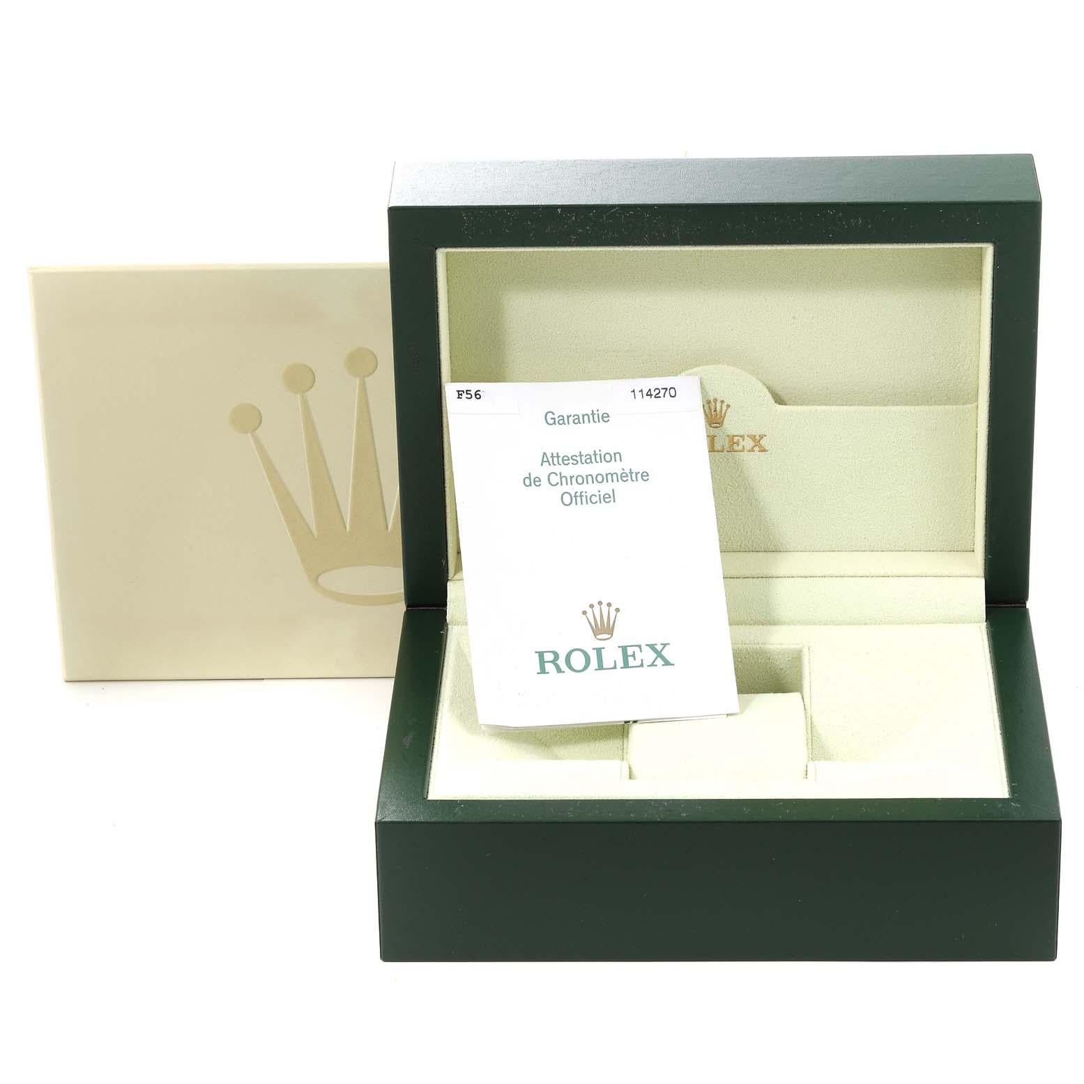 Rolex Explorer I Black Dial Steel Mens Watch 114270 Box Papers 8