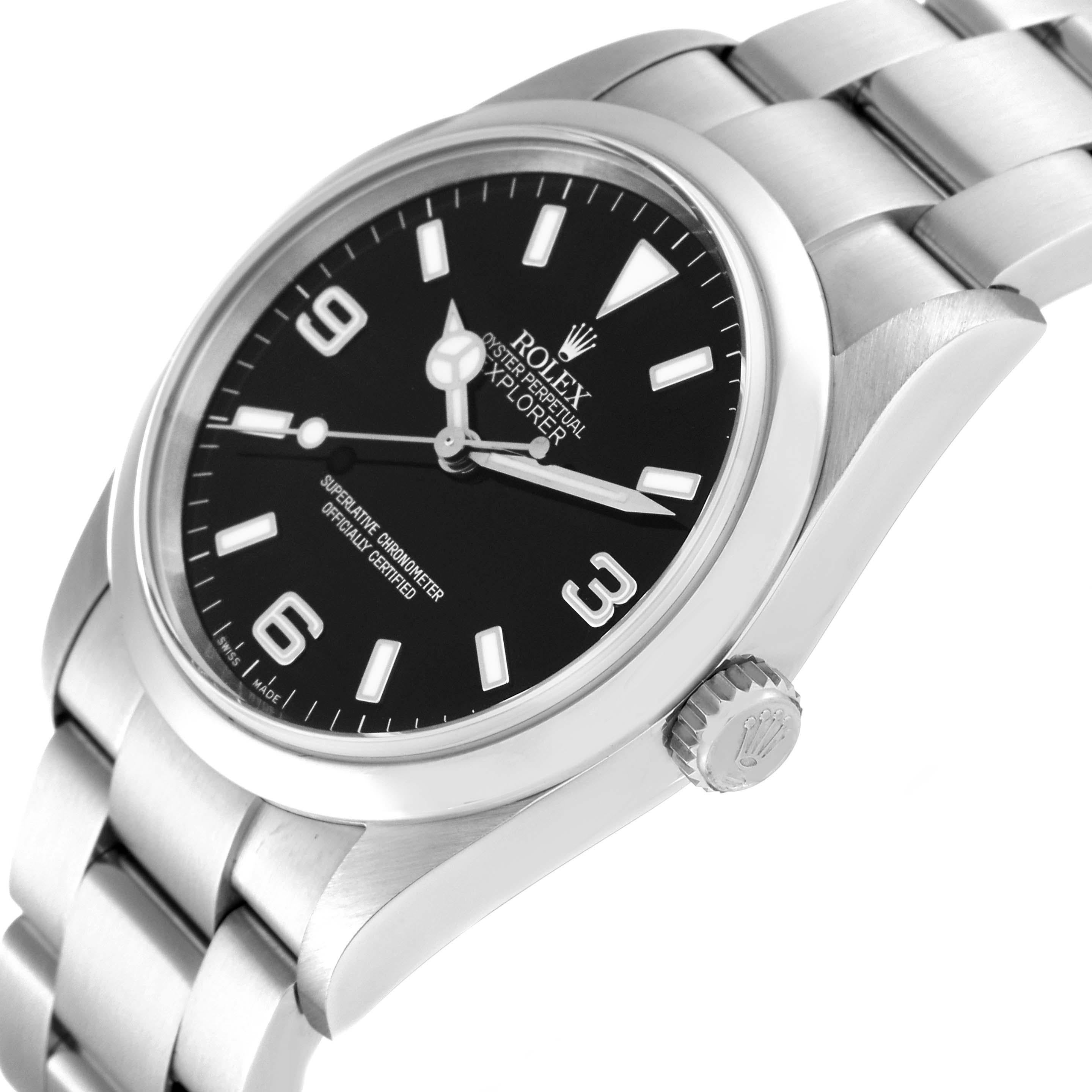 Rolex Explorer I Black Dial Steel Mens Watch 114270 For Sale 1