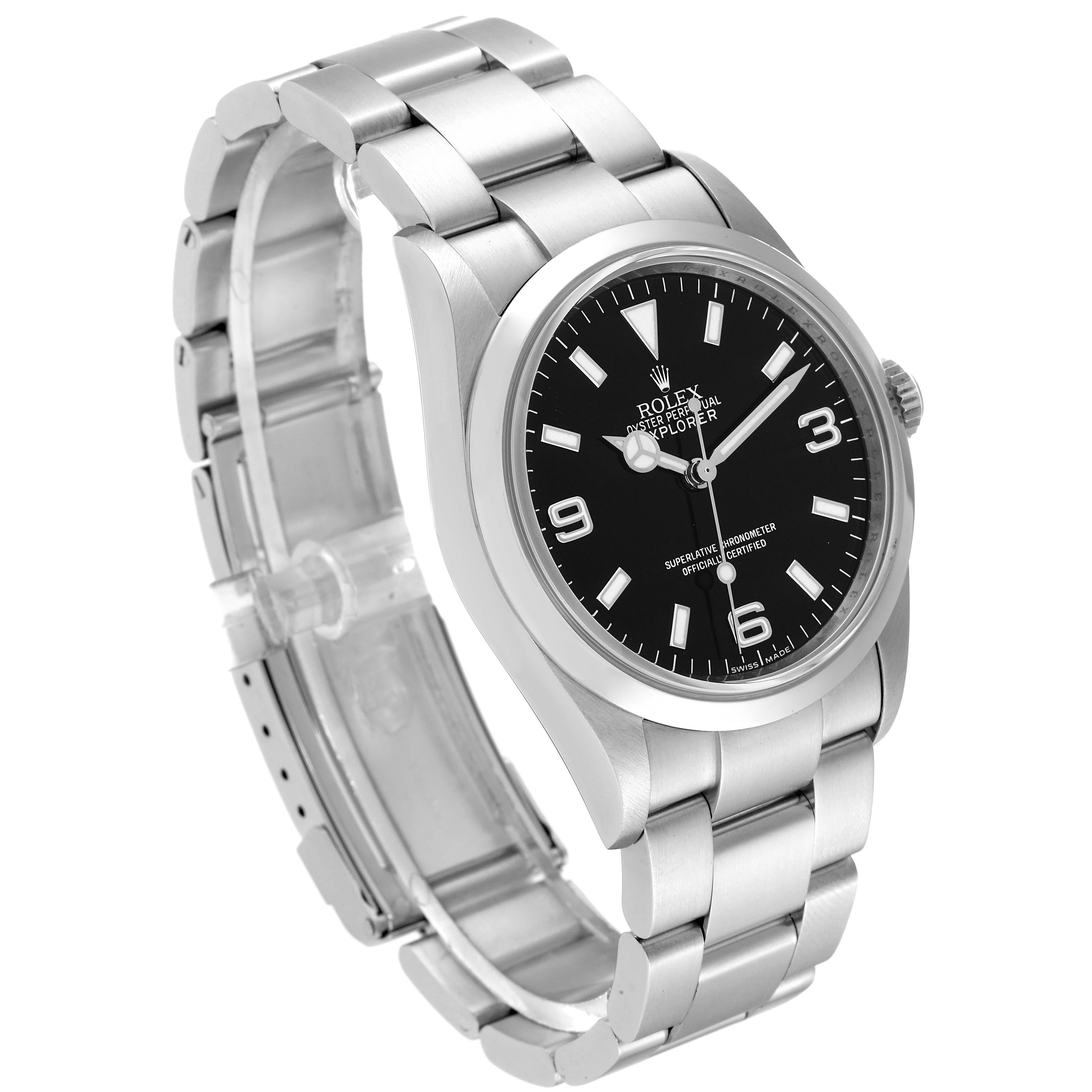 Rolex Explorer I Black Dial Steel Mens Watch 114270 For Sale 5