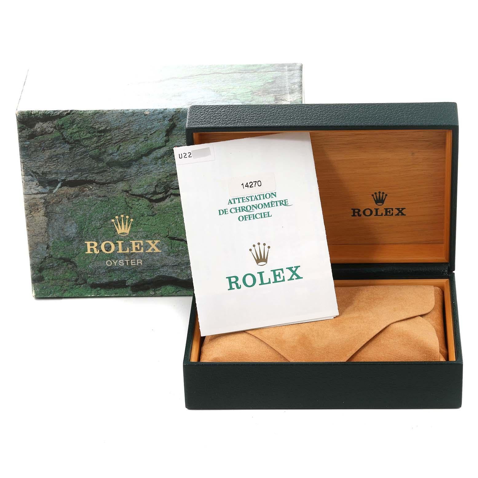 Rolex Explorer I Black Dial Steel Mens Watch 14270 Box Papers 8