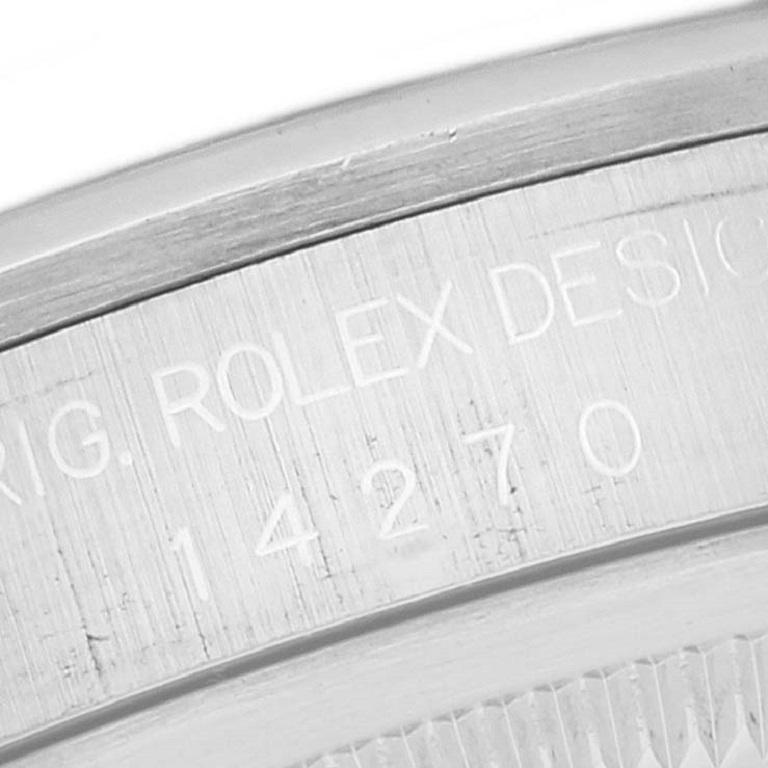 Rolex Explorer I Black Dial Steel Mens Watch 14270 Box Papers 3