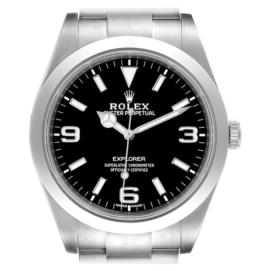 Rolex Explorer I Luminescent Chiffres Arabes Montre Homme 214270 Boîte Cartonnée