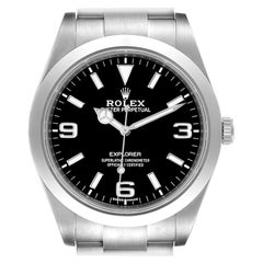 Rolex Explorer I Luminescent Arabic Numerals Men's Watch 214270 Box Card