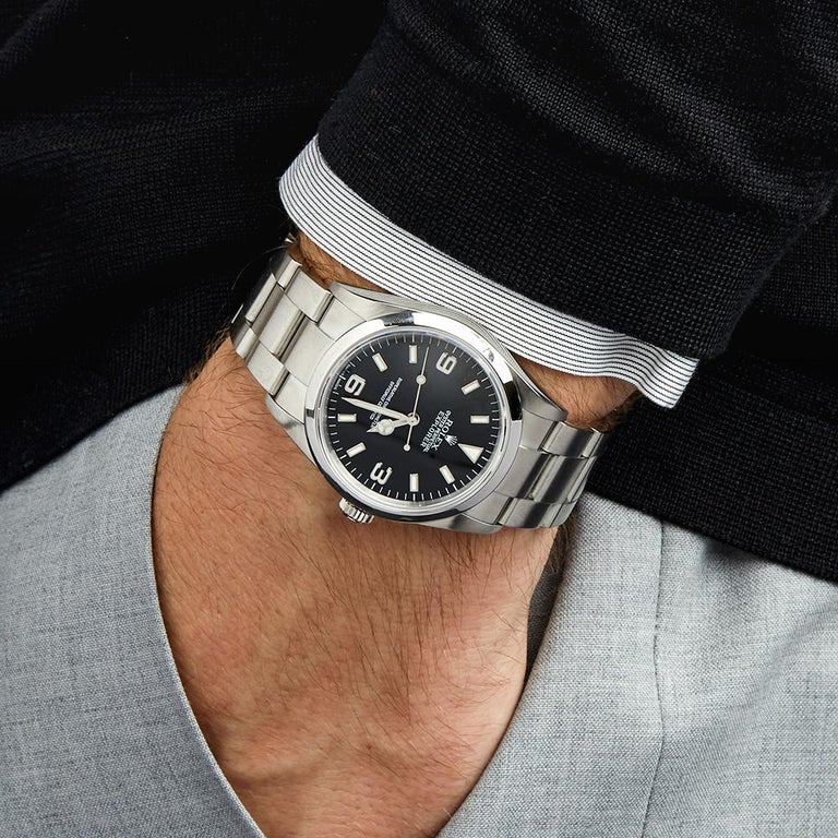 Rolex Explorer I Stainless Steel 114270 For Sale at 1stDibs | 114270 on  wrist, rolex 114270 on wrist