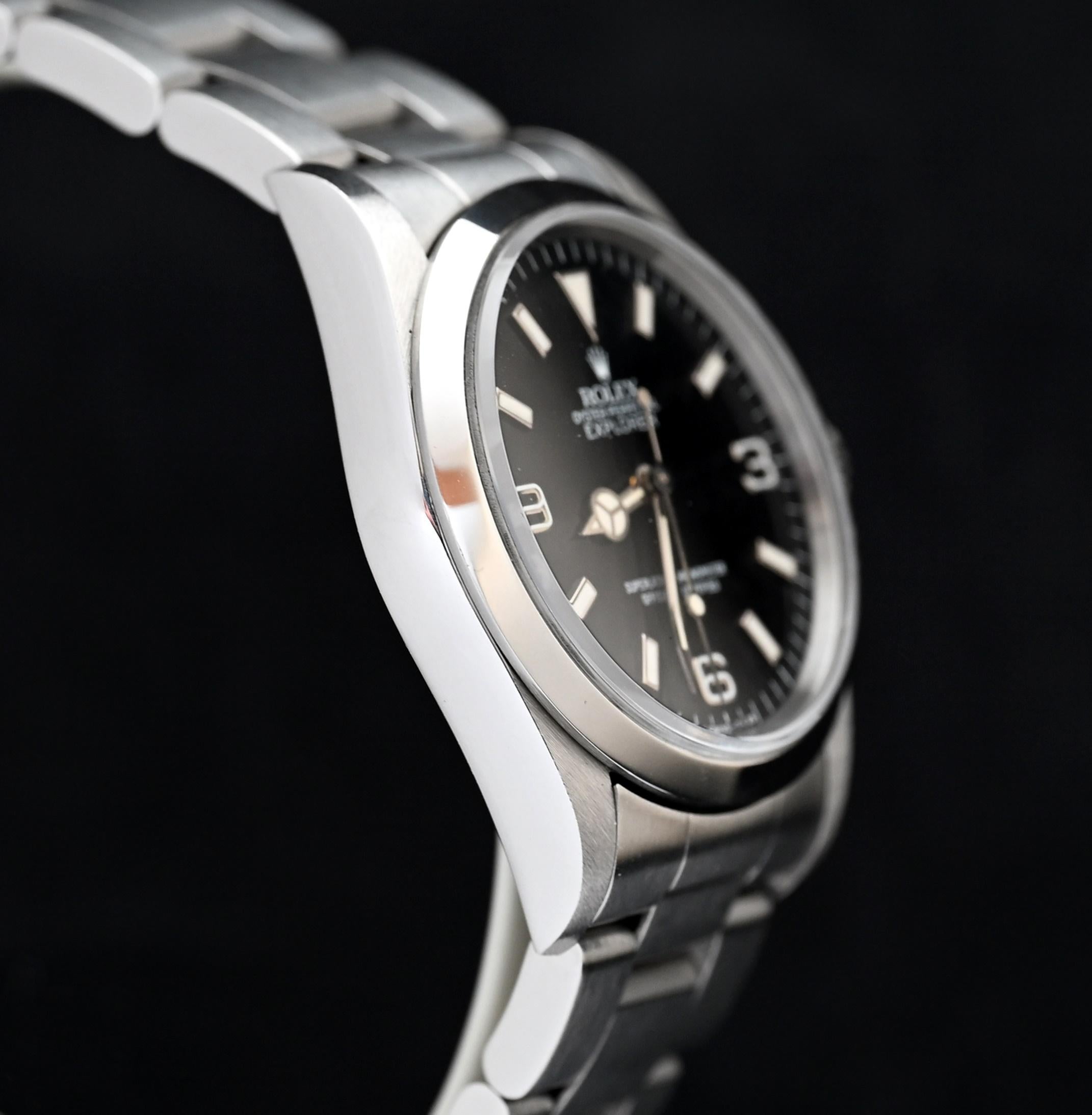 Rolex Explorer I Steel 14270 avec étiquette verte, 1995 Unisexe en vente