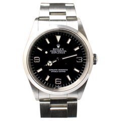 Used Rolex Explorer I Steel 14270 “Swiss” Only Automatic Watch with Paper, 1998