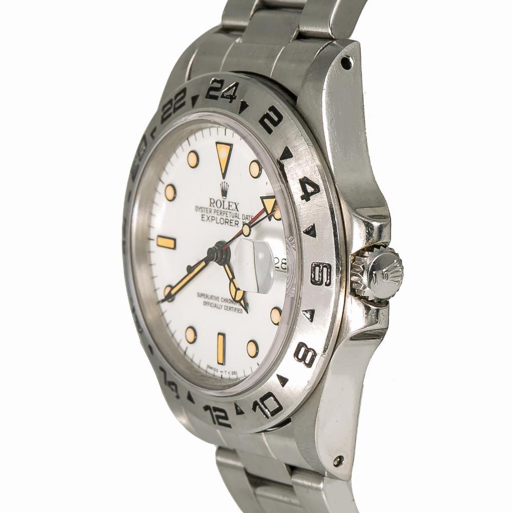 Rolex Explorer II 16550, White Dial, Certified and Warranty For Sale 1