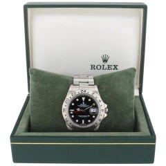 Rolex Explorer II 16550, Black Dial, Certified and Warranty