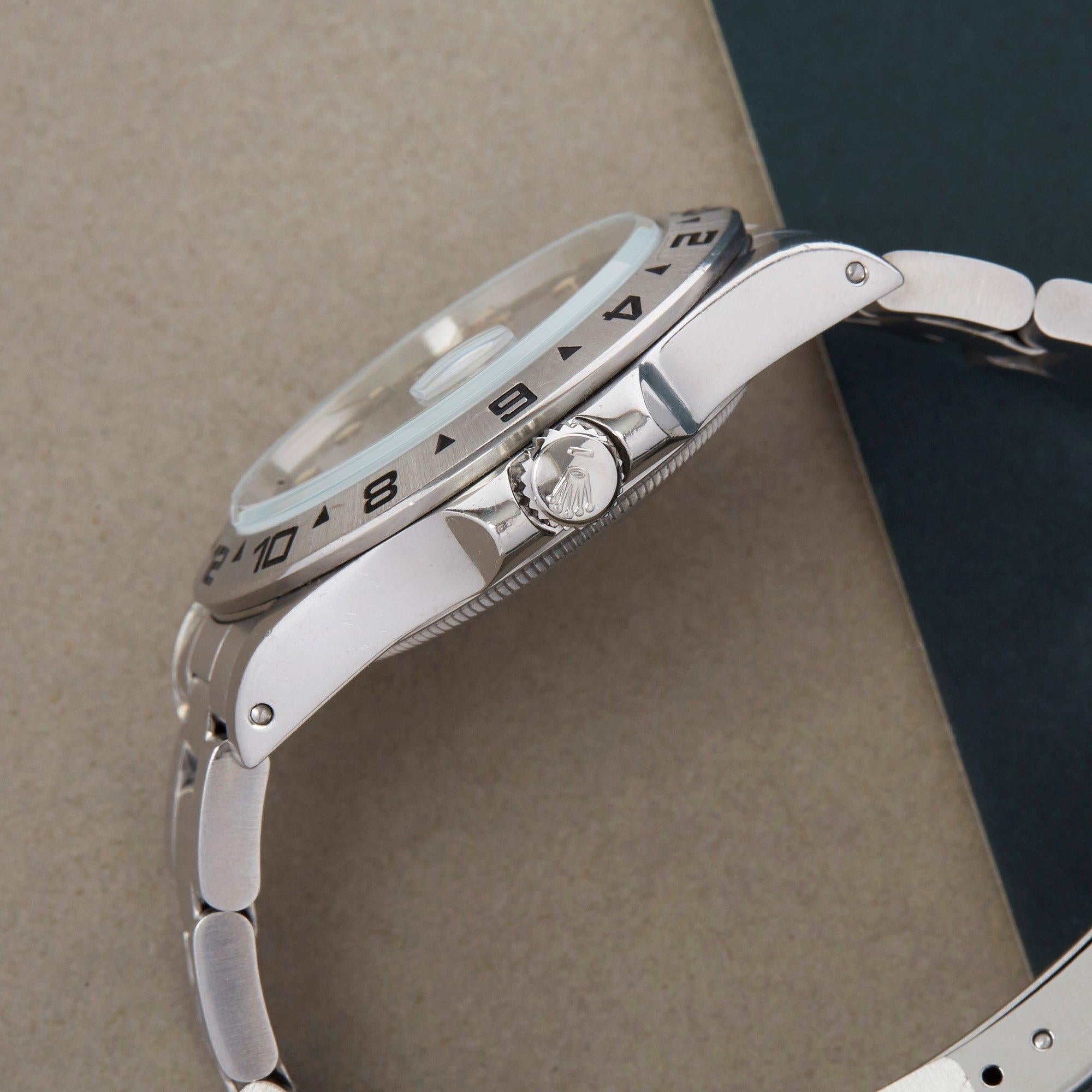 Men's Rolex Explorer II 16550 Men Stainless Steel Watch