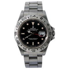 Rolex Explorer II 16550 R Serial Men's Automatic Watch Box and Papers Black Dial