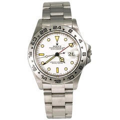 Used Rolex Explorer II 16550, White Dial, Certified and Warranty