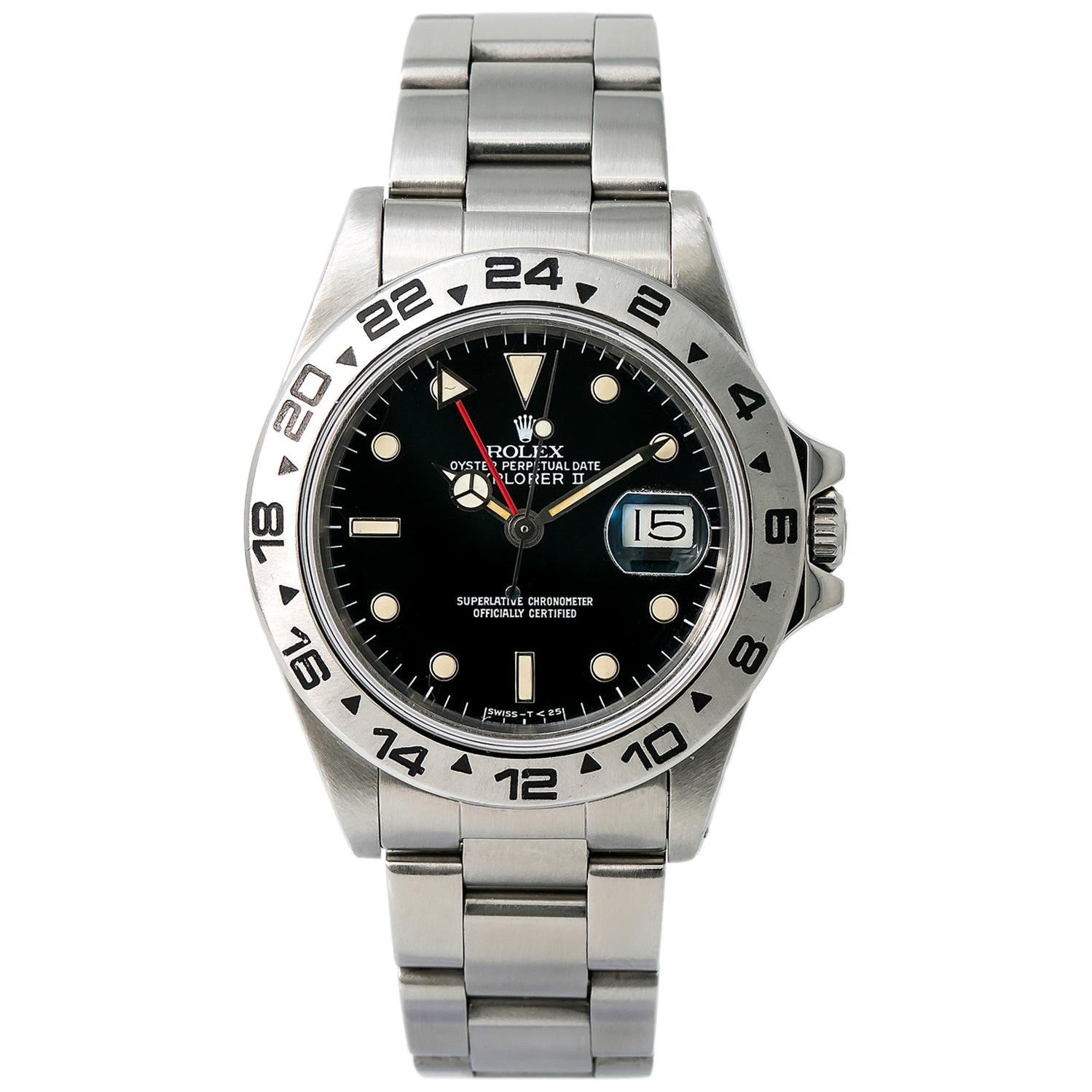 Rolex Explorer II 16550, White Dial, Certified and Warranty For Sale