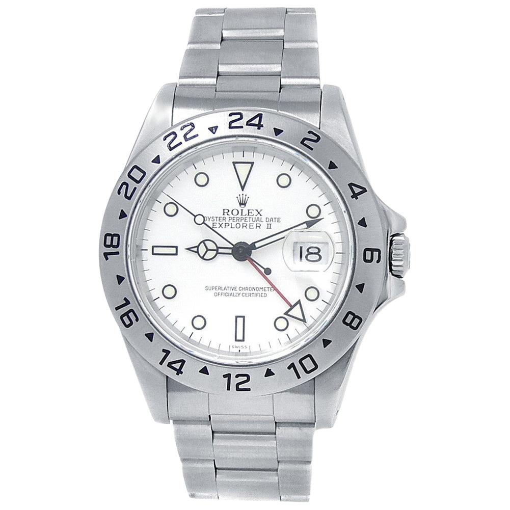 Rolex Explorer II 16570, White Dial 